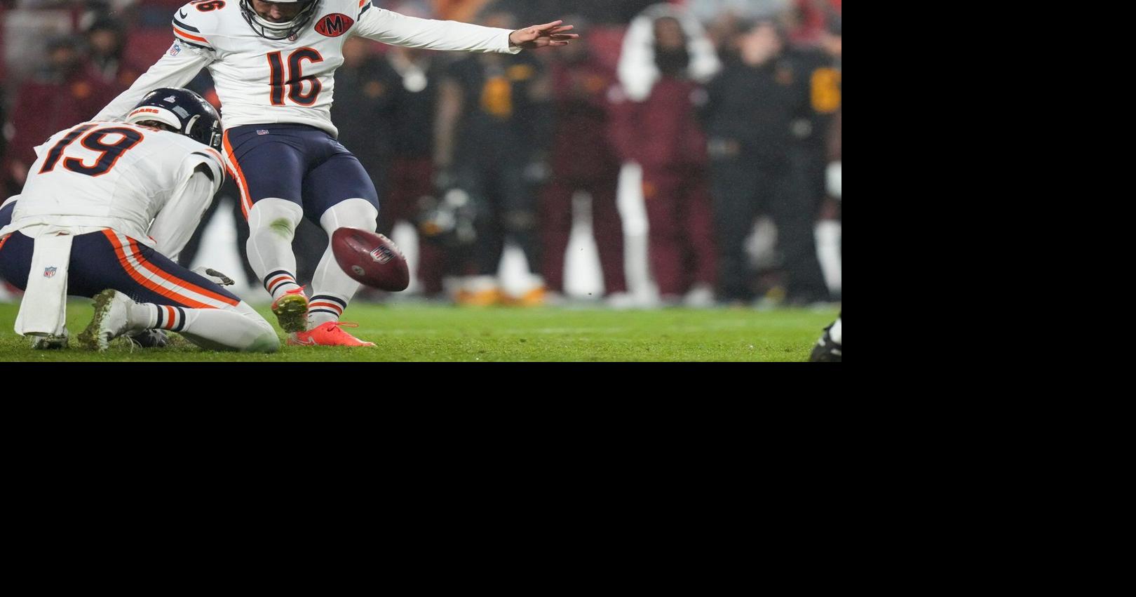 NFL scores: Bears edge Commanders 25-24 on Moody's last-second field goal