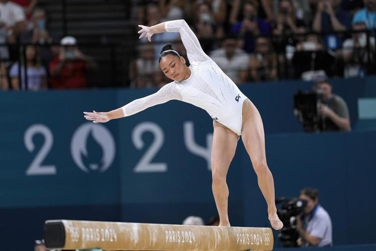 It was oddly quiet at the Olympics balance beam final, and Simone Biles