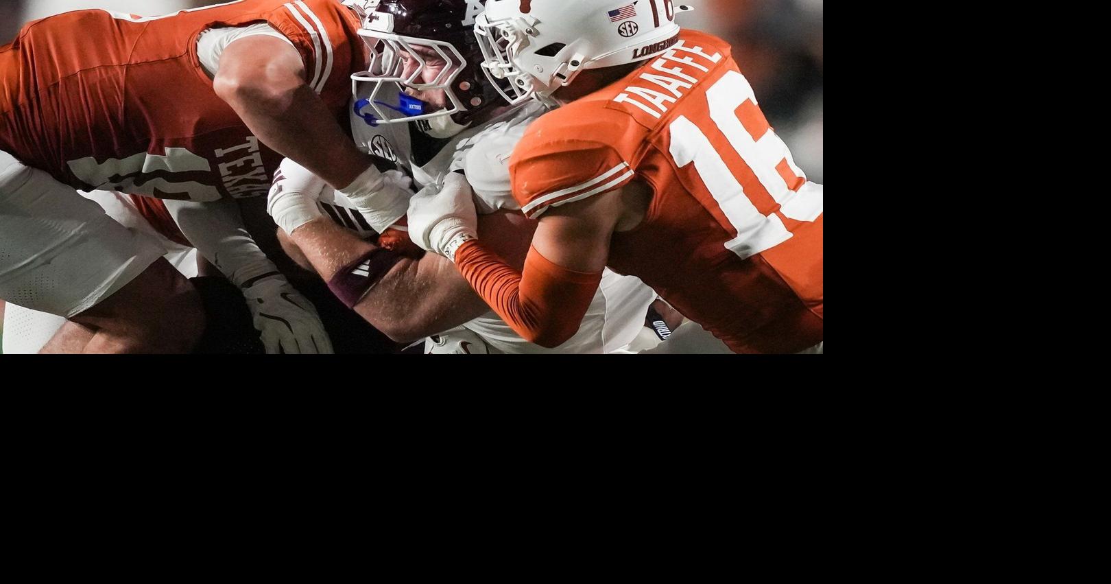 Texas A&M’s perfect season spoiled by rival Texas, but playoffs await for the Aggies