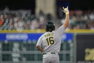 Nick Kurtz becomes first MLB rookie with 4-homer game as Athletics beat Astros 15-3