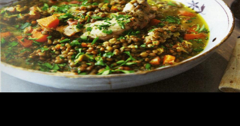 Nigella Lawson’s Comfort Chicken and Lentils