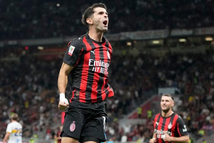 AC Milan beats 10-man Lecce 3-0 in Italian Cup to keep alive trophy pursuit without European play