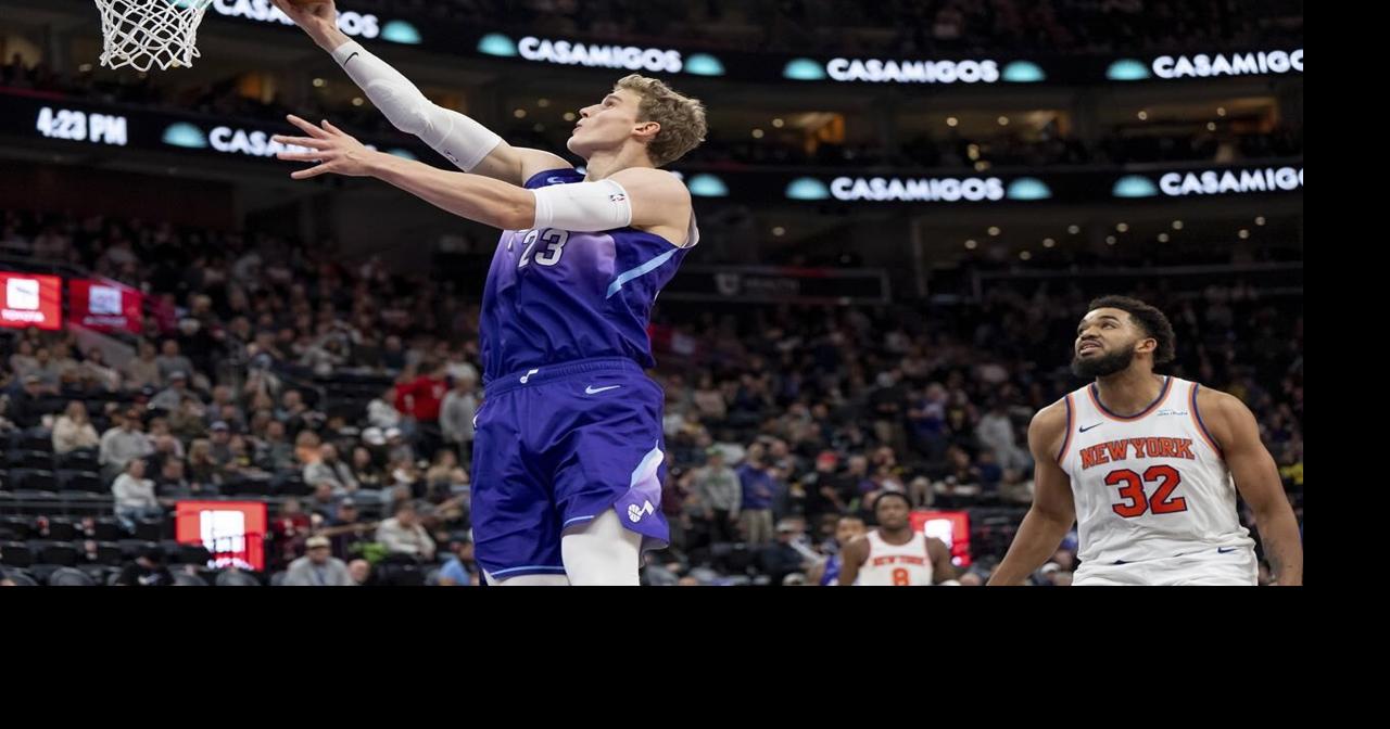 Markkanen scores 34 points and Sexton hits 4 4th-quarter 3s to help Jazz bury Knicks 121-106