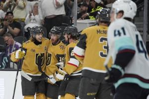 Golden Knights take another step toward clinching Pacific Division with 2-1 win over Kraken