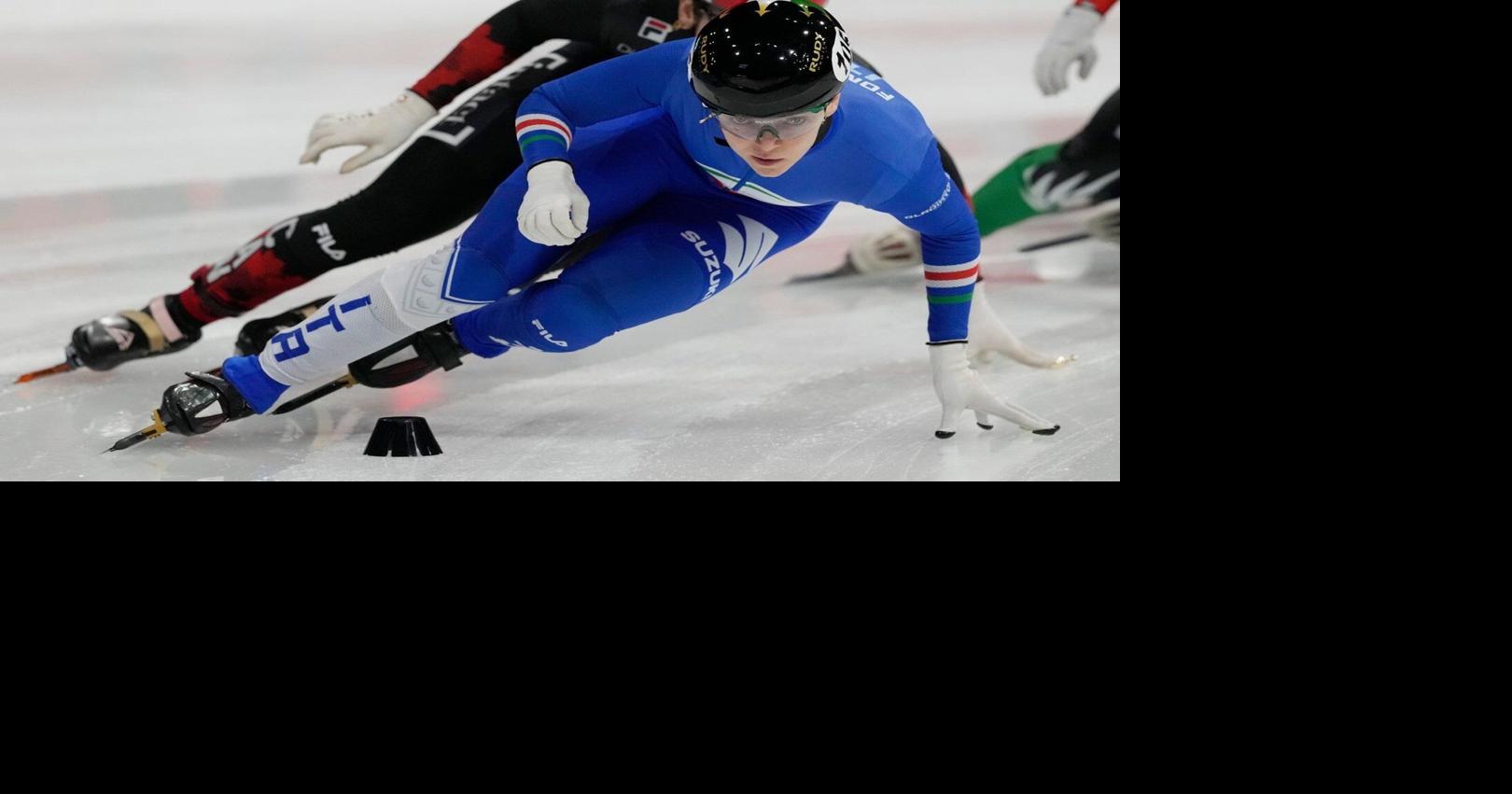 High-speed chaos on ice: What to know about short track speedskating at ...