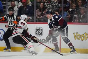 Makar scores 2 goals as NHL-leading Avalanche beat Blackhawks 3-1