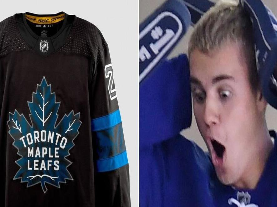 Maple Leafs partner with Justin Bieber on first reversible jersey