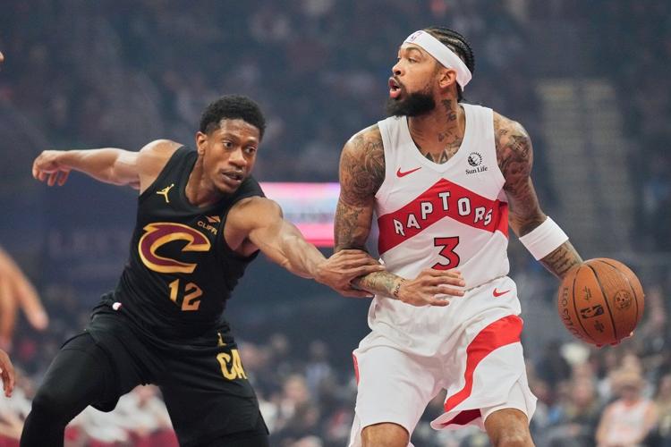 Battle Raptors Battle scores 20 points, hits key pair of 3s as Raptors beat Cavs 112-101