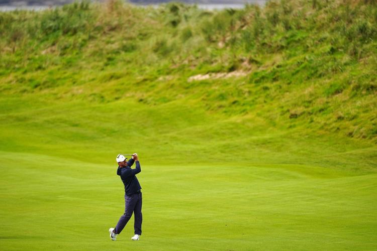 Joaquin Niemann leads wind-blown Irish Open at Doonbeg