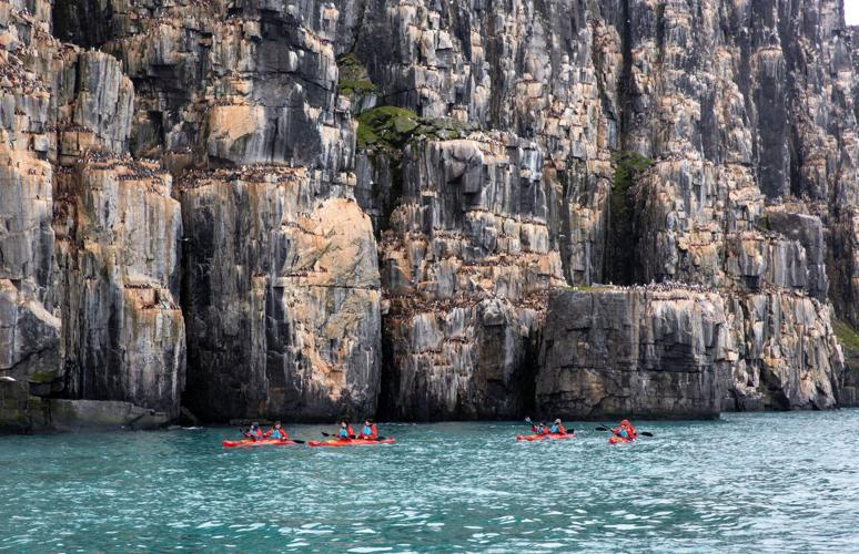 Alkefjellet, Kayaking CREDIT Swan Hellenic.JPG