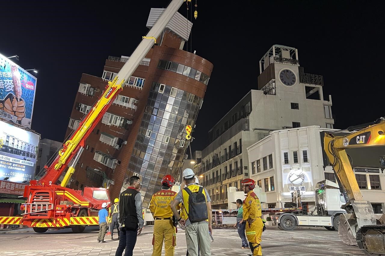 Two Canadians stranded by Taiwan earthquake, says firefighting agency