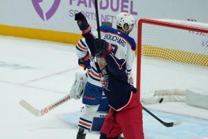 Olivier scores 2 goals to help lift Blue Jackets past Oilers 5–4