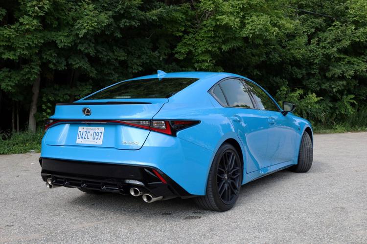 Is 500 Rear Lexus IS 500 is a V8-powered, CD-playing blast from the past