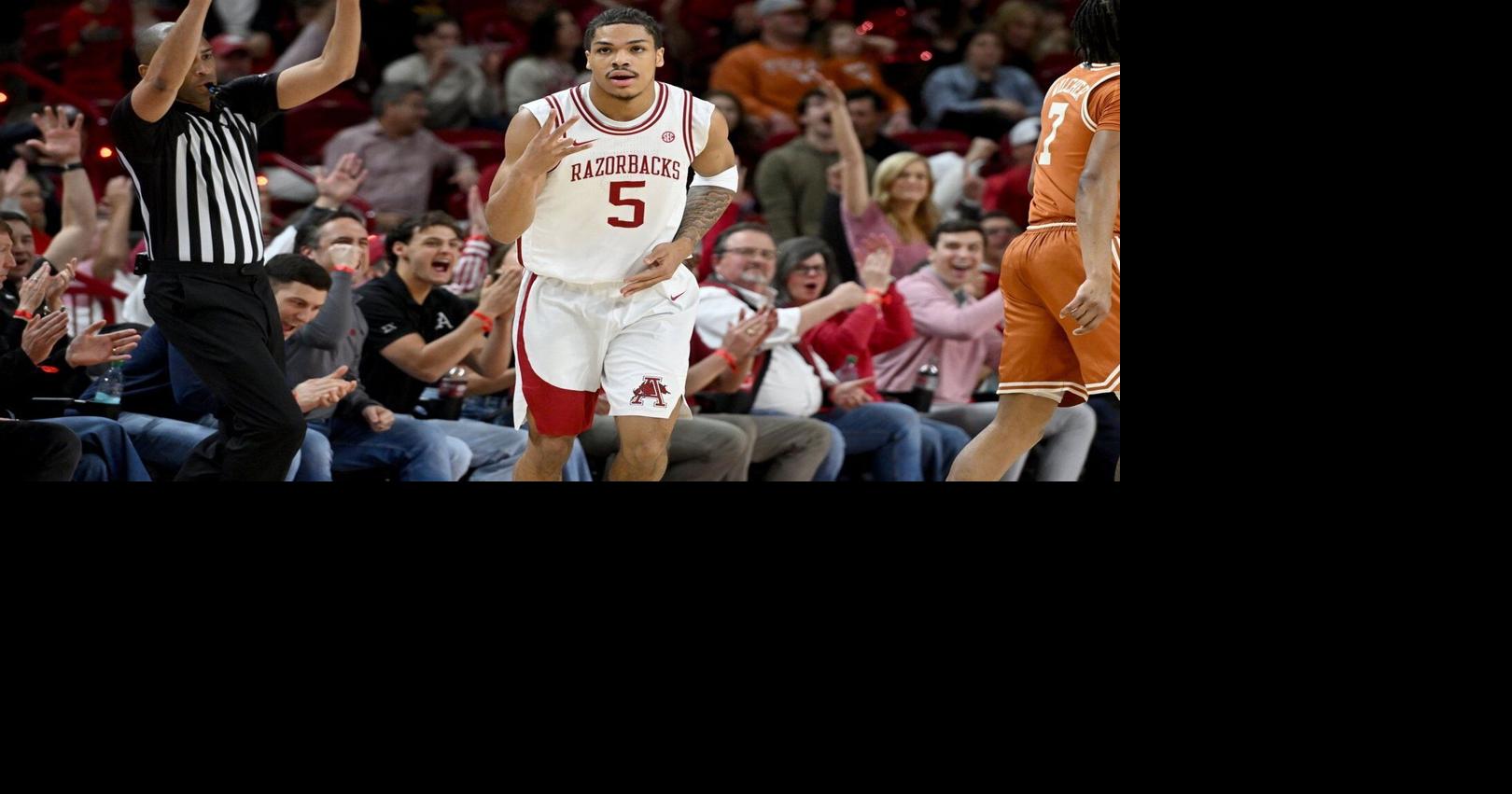 Acuff and Brazile lead No. 20 Arkansas past Texas 105-85 to clinch ...