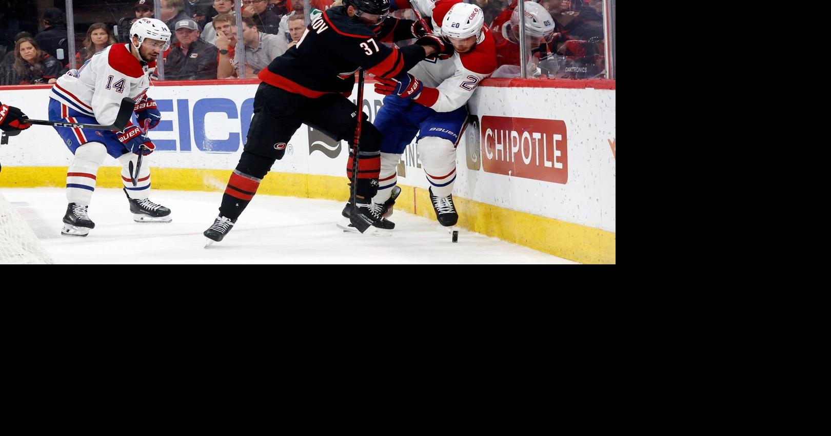 ‘A little bit snake-bit’: Canadiens encouraged after top line breaks out in Game 1