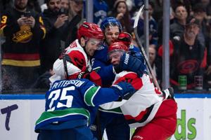Ehlers scores hat trick, Carolina Hurricanes hold off Vancouver Canucks for 6-4 win