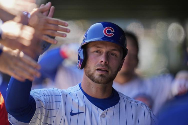 Michael Busch homers for Chicago Cubs against former team