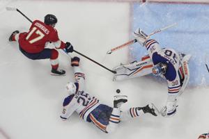 Panthers move to the verge of 2nd straight Stanley Cup title by beating the Oilers 5-2 in Game 5