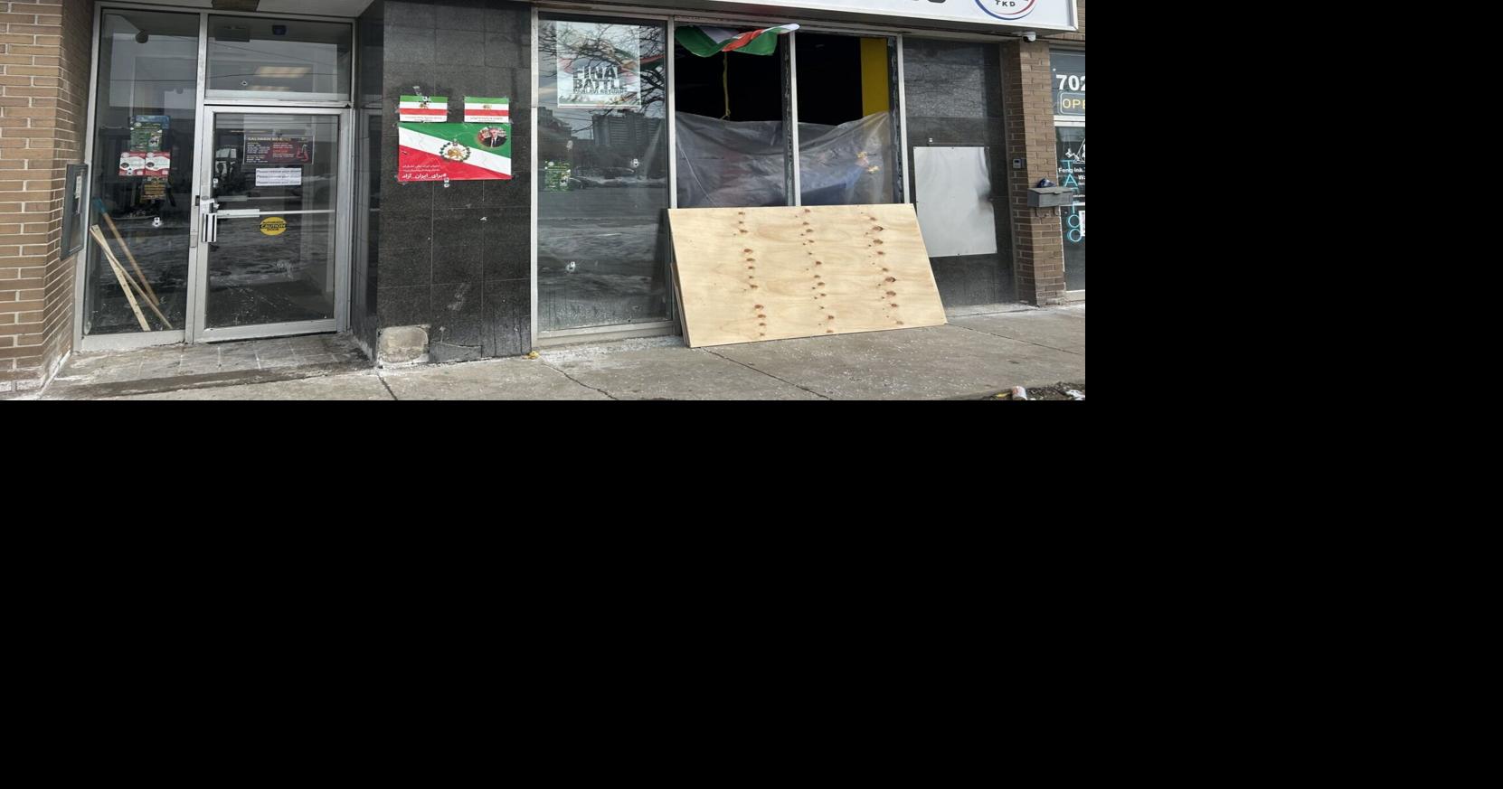 Thornhill business displaying Iranian flags hit with gunfire early Sunday