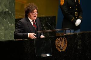 Milei renews Argentina’s Falklands claim at the UN, urging a "peaceful solution"