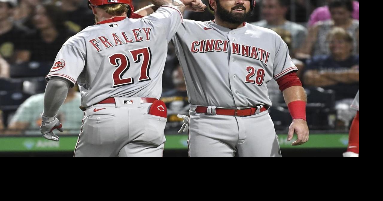 Fraley’s two-run HR into Allegheny lifts Reds past Pirates
