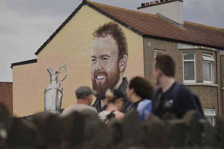 Lowry back in his happy place at Royal Portrush where mural depicts 'special' 2019 win