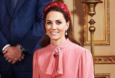 Kate Middleton Keeps Wearing This Purple Gucci Blouse Backwards