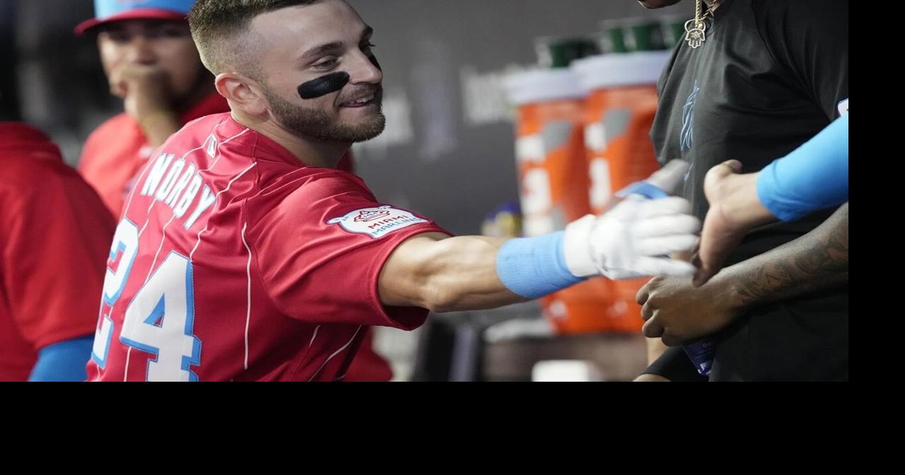 López a triple shy of cycle, Norby drives in 3 and Marlins bounce back with 9-5 win over Phillies