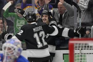 Fiala scores 2, Kuemper has 22 saves as Kings beat Rangers 3-1 to extend home point streak to 12-0-3
