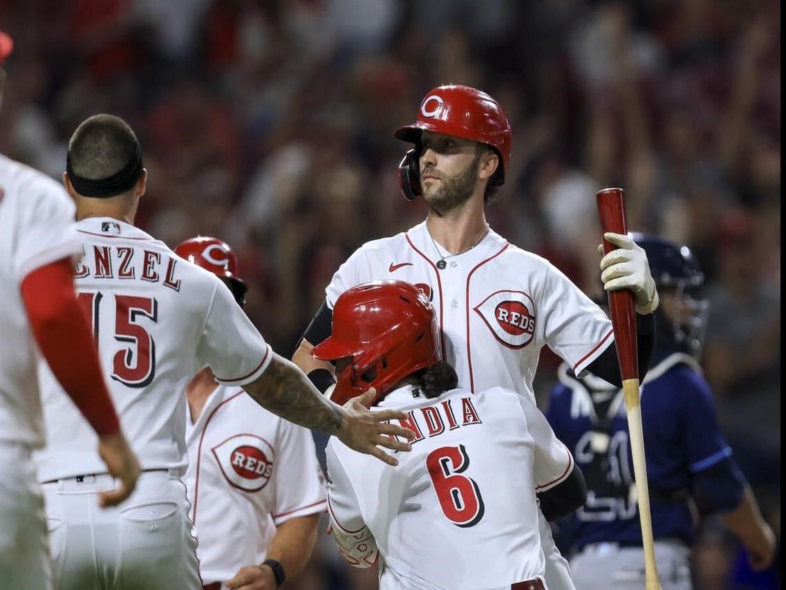 Reds' Tyler Naquin on learning from Joey Votto 