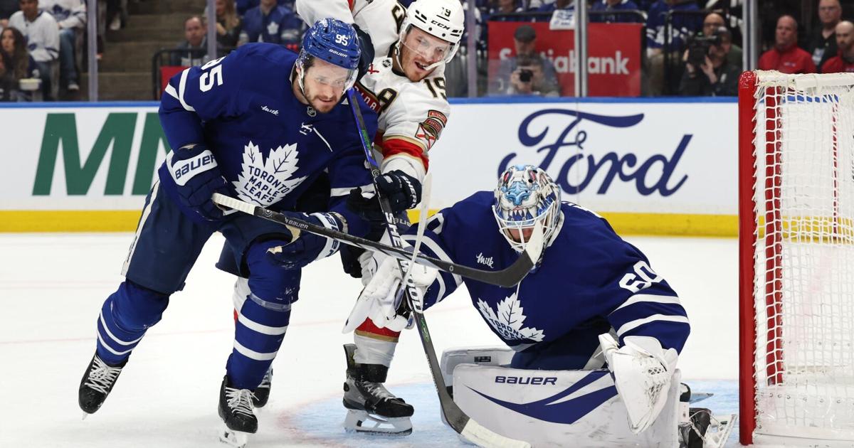 Joseph Woll comes up big for Maple Leafs in chaotic Game 2 win against Panthers