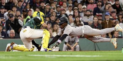 Yankees expand playoff edge: Judge passes DiMaggio, Gil's no-hit innings lead win over Red Sox