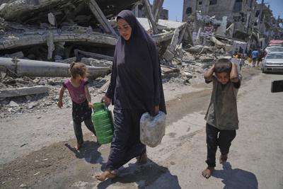 A day in the life, in photos, of one family's search for food in Gaza