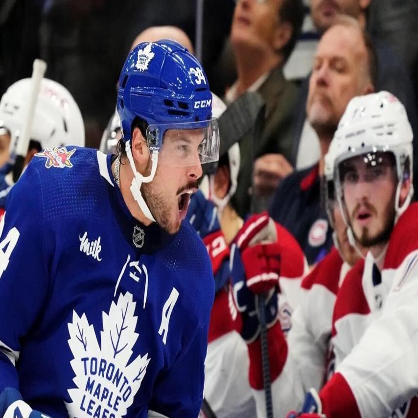 Matthews records hat trick, Marner scores SO winner in Leafs' wild victory  over Habs