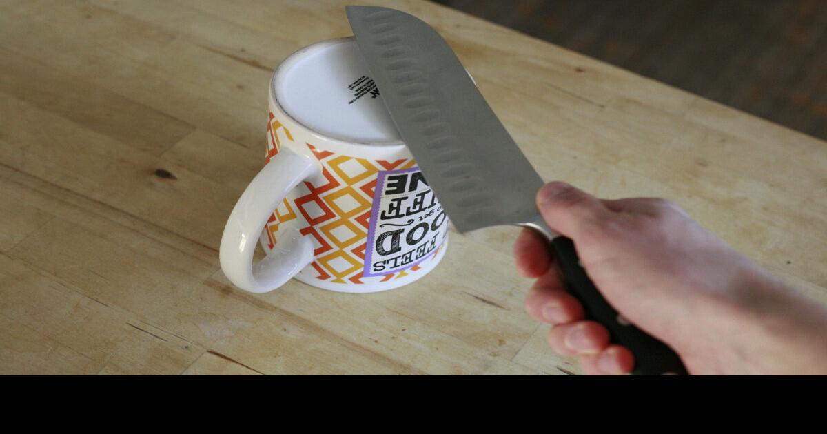 Knife sharpening hack for when you don't have a knife sharpener in