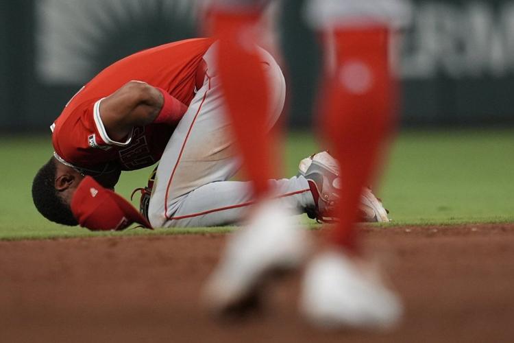 Angels place rookie second baseman Christian Moore on the injured list with a sprained left thumb