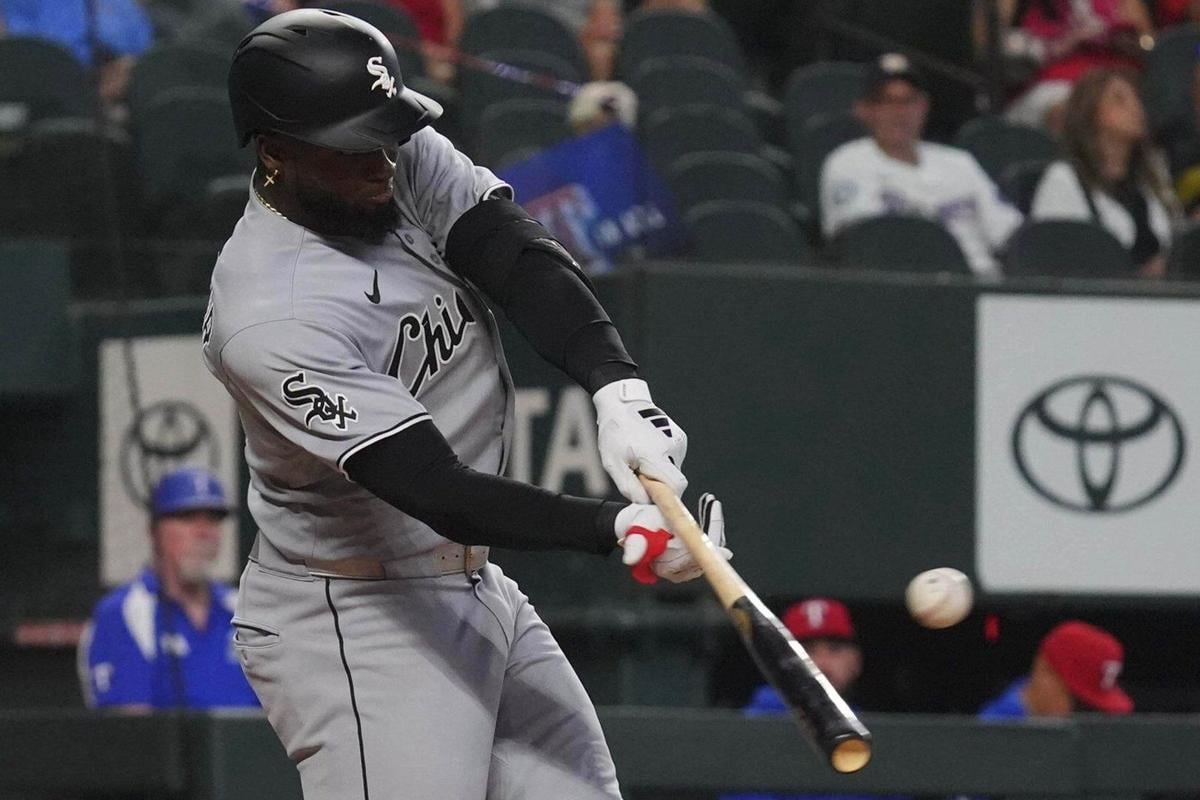 White Sox center fielder Luis Robert Jr. is a late scratch at Texas with thumb soreness