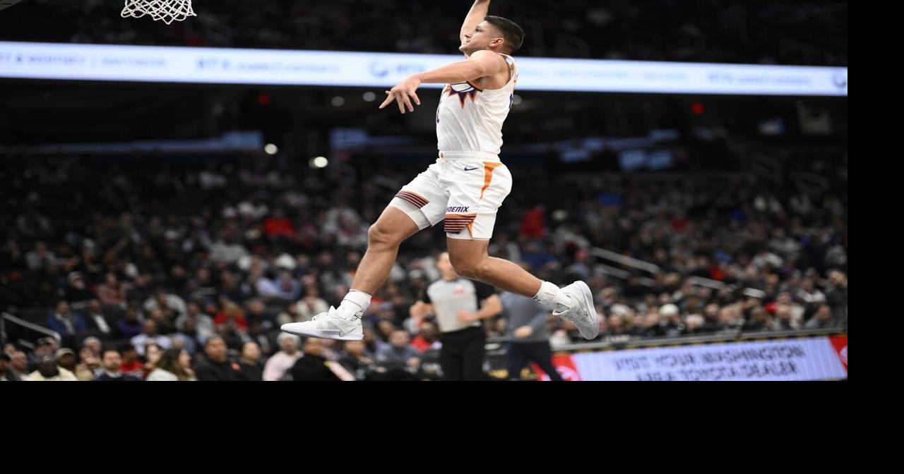 Devin Booker scores 37 points, Suns survive scare to beat Wizards 130-123