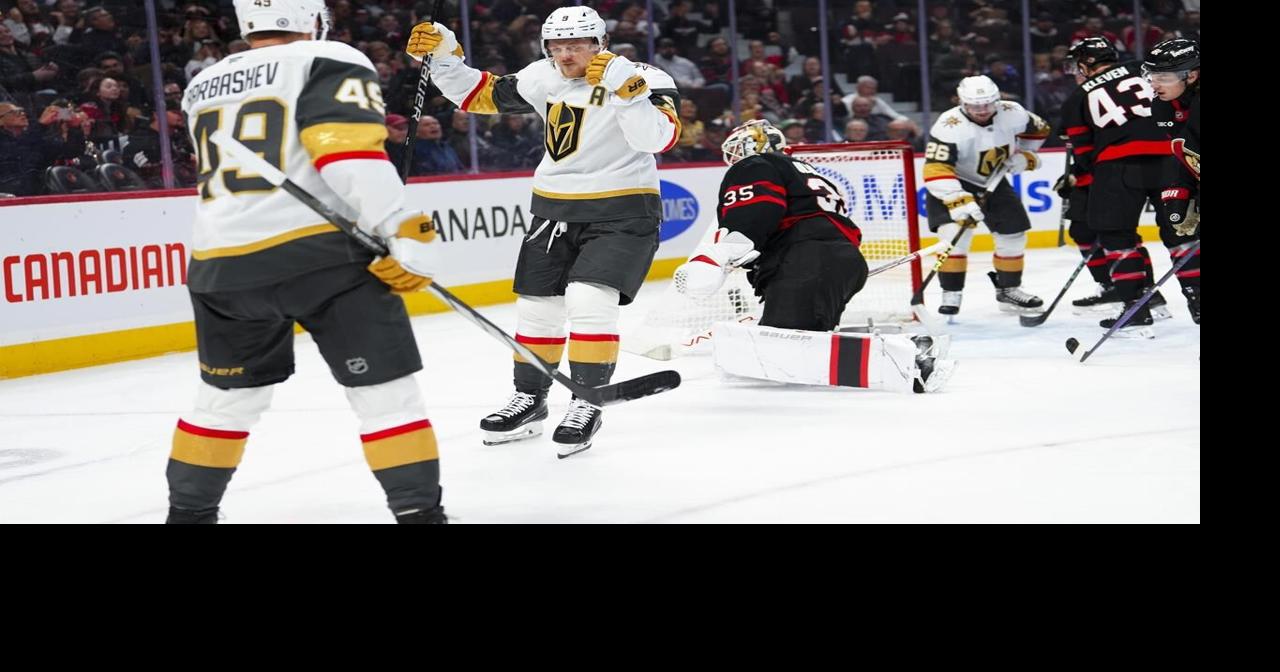 Cassidy earns 400th career win in Golden Knights' 3-2 victory over Senators