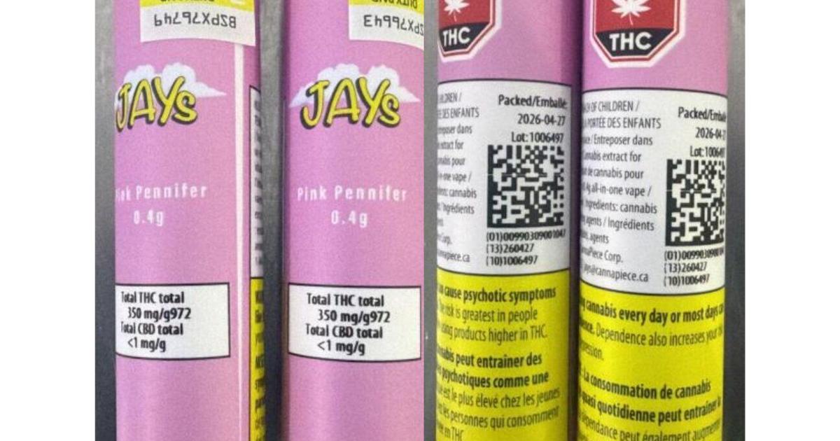 Cannabis vape pen recalled in Canada over incorrect THC values Cannabis vape pen recalled in Canada over incorrect THC values