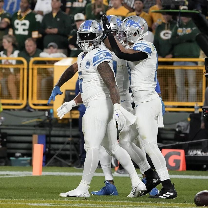 David Montgomery runs wild as Lions beat Packers 34-20 to take