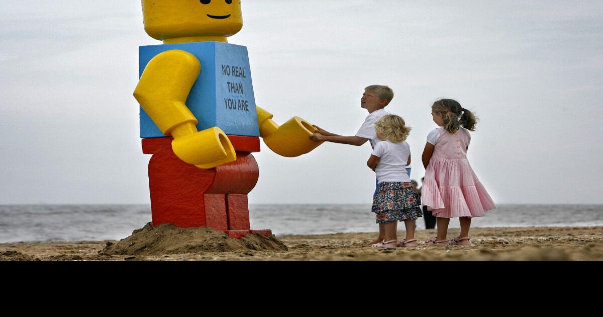 Giant Lego man mystery solved