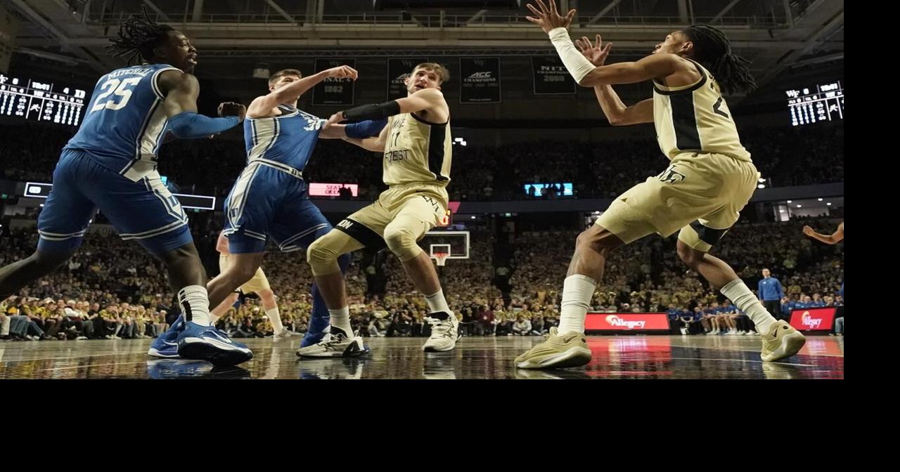 Wake Forest edges No. 8 Duke 83-79. Court storming leaves Filipowski shaken up