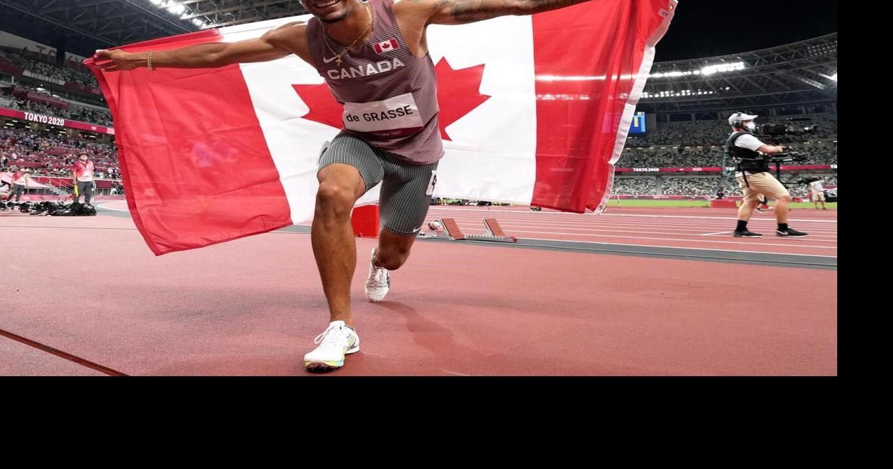 Canadian sprinter De Grasse wins bronze in 100