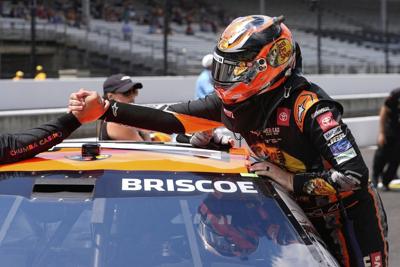 Chase Briscoe in a familiar spot in Iowa after claiming 6th pole position of the season