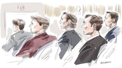 Rosie court sketch