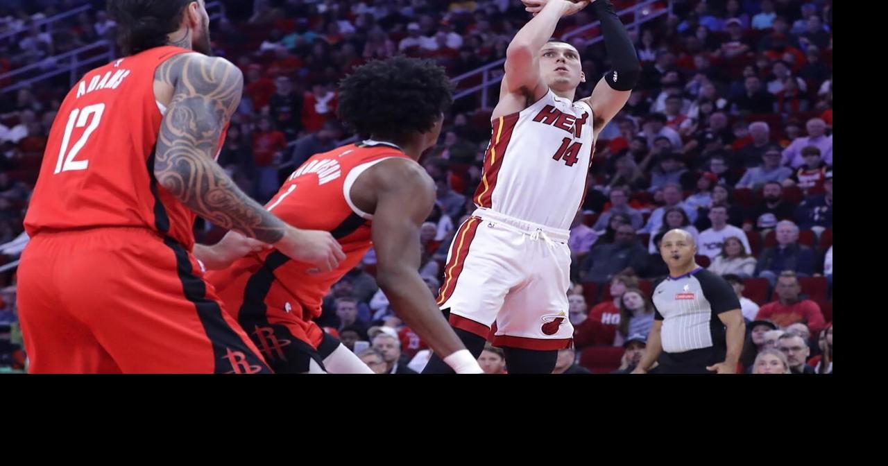 Herro leads Heat over Rockets in game marred by fight and ejections in final minute