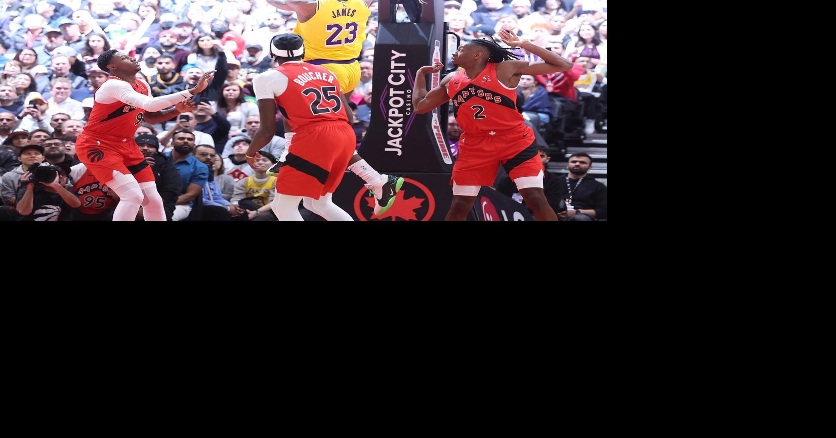 LeBron show, Bronny cameo keep Raptors fans entertained