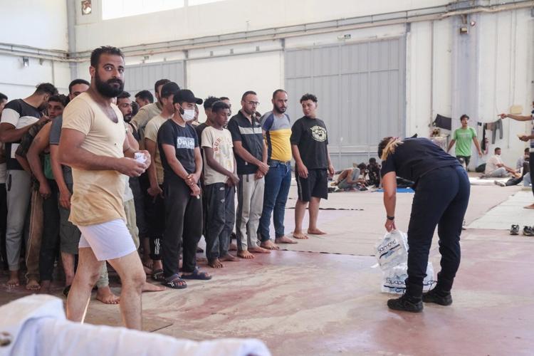Hundreds of migrants moved from Crete to Greek mainland as island struggles with Libya arrivals