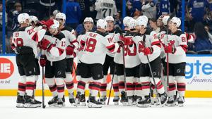 Connor Brown scores 2 goals as Devils beat Lightning 5-3 for 1st win